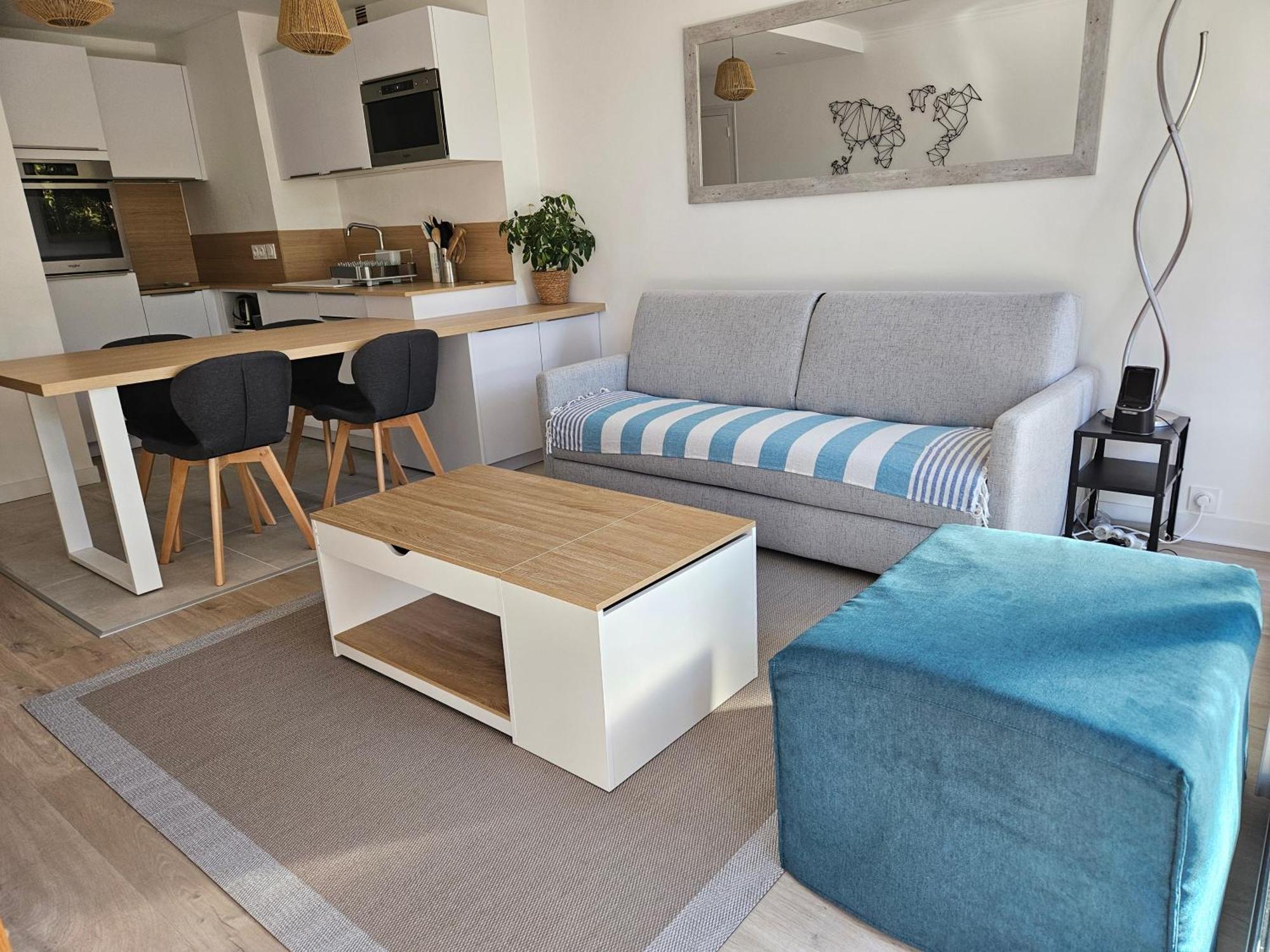 Le Capitole - Studio Plage Benoit Dans Residence Face Mer La Baule-Escoublac Exteriör bild
